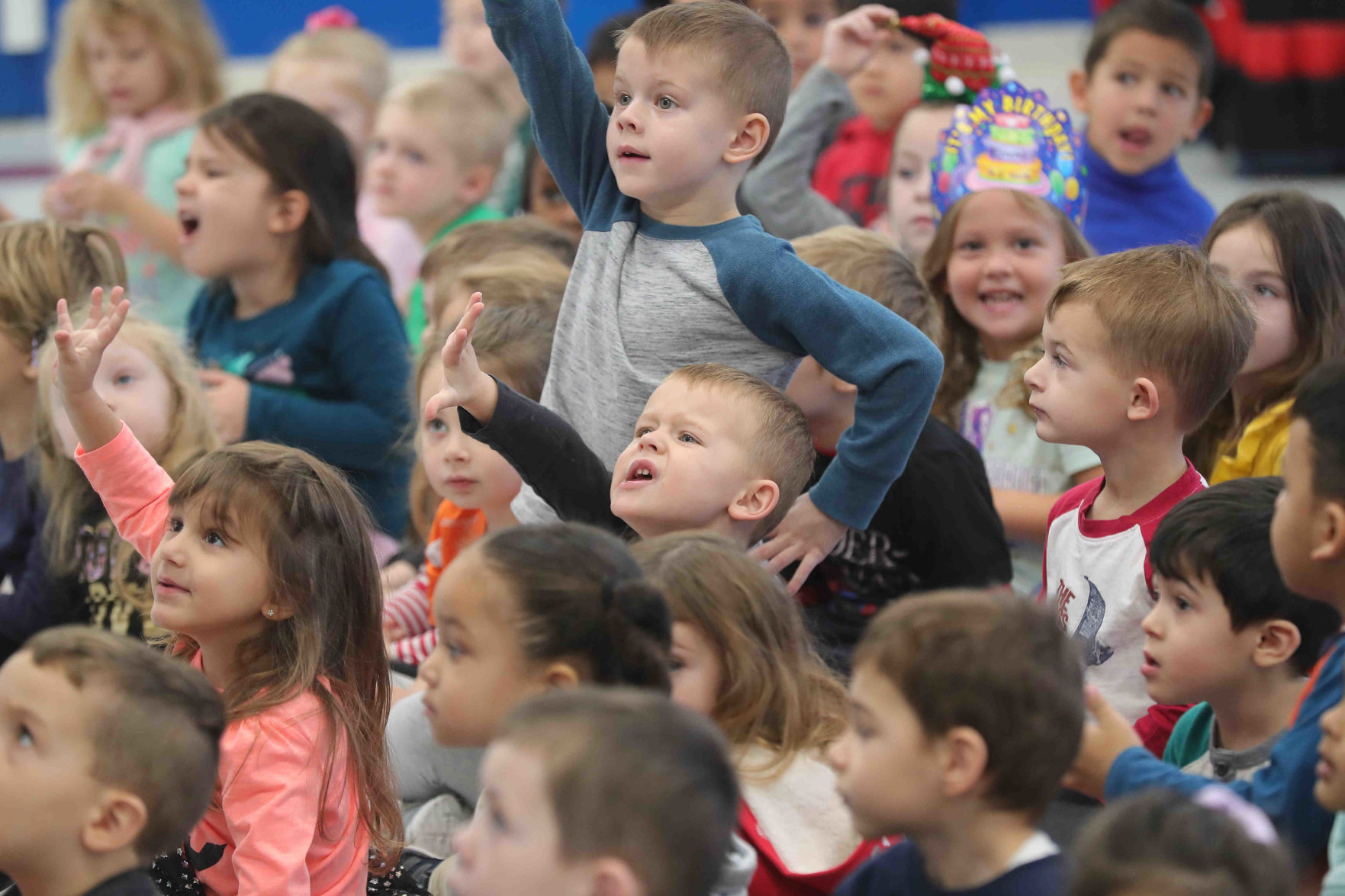 Meteorologist Joe Martucci at the English Creek Academy